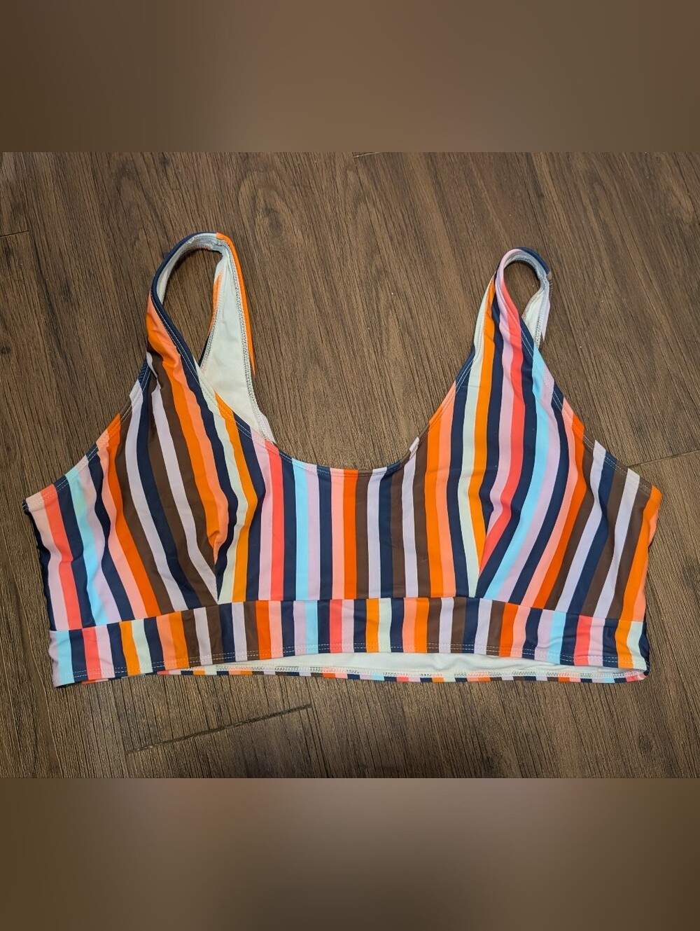 Multicolored Plus Bikini Top